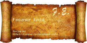 Feszner Enid névjegykártya